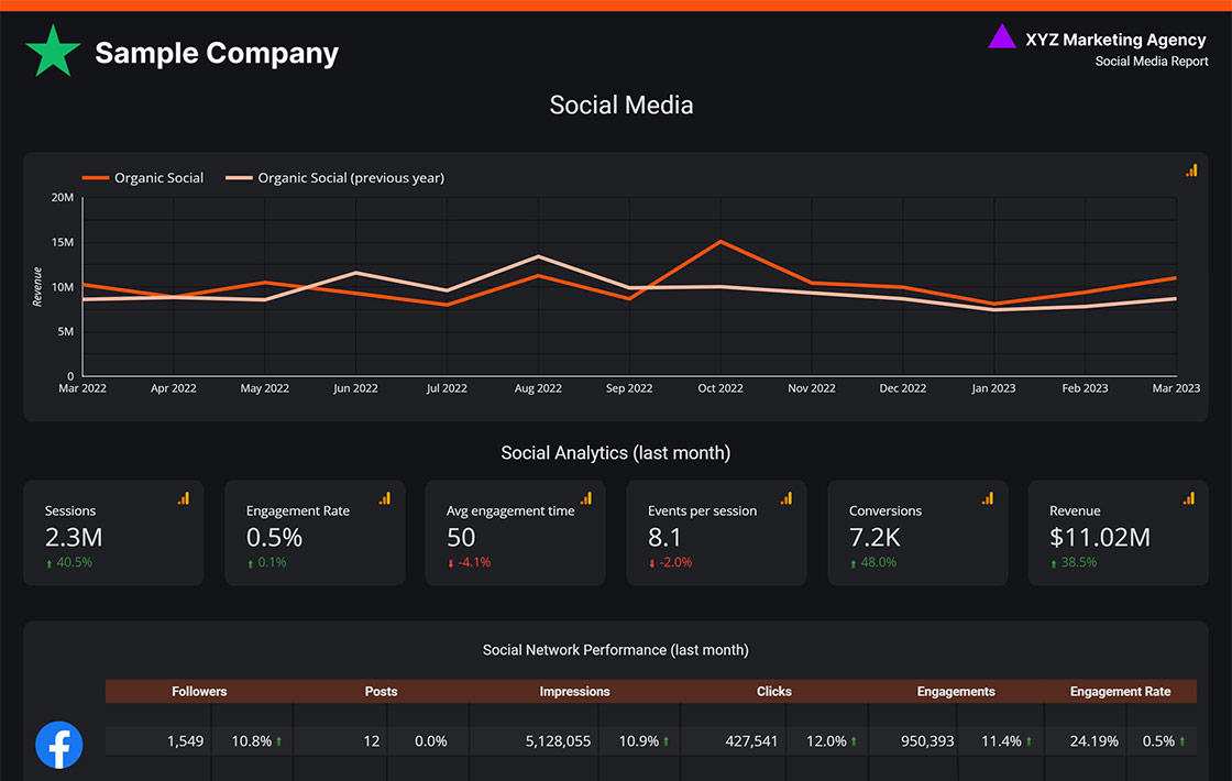 Social Media Report Template